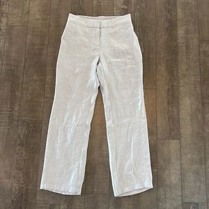 NWOT Chicos Travelers Silver Metallic Pants, size 0R (4)